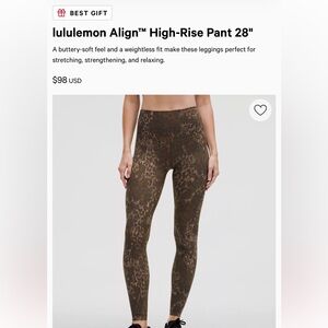 Lululemon Align Truleopard Leggings